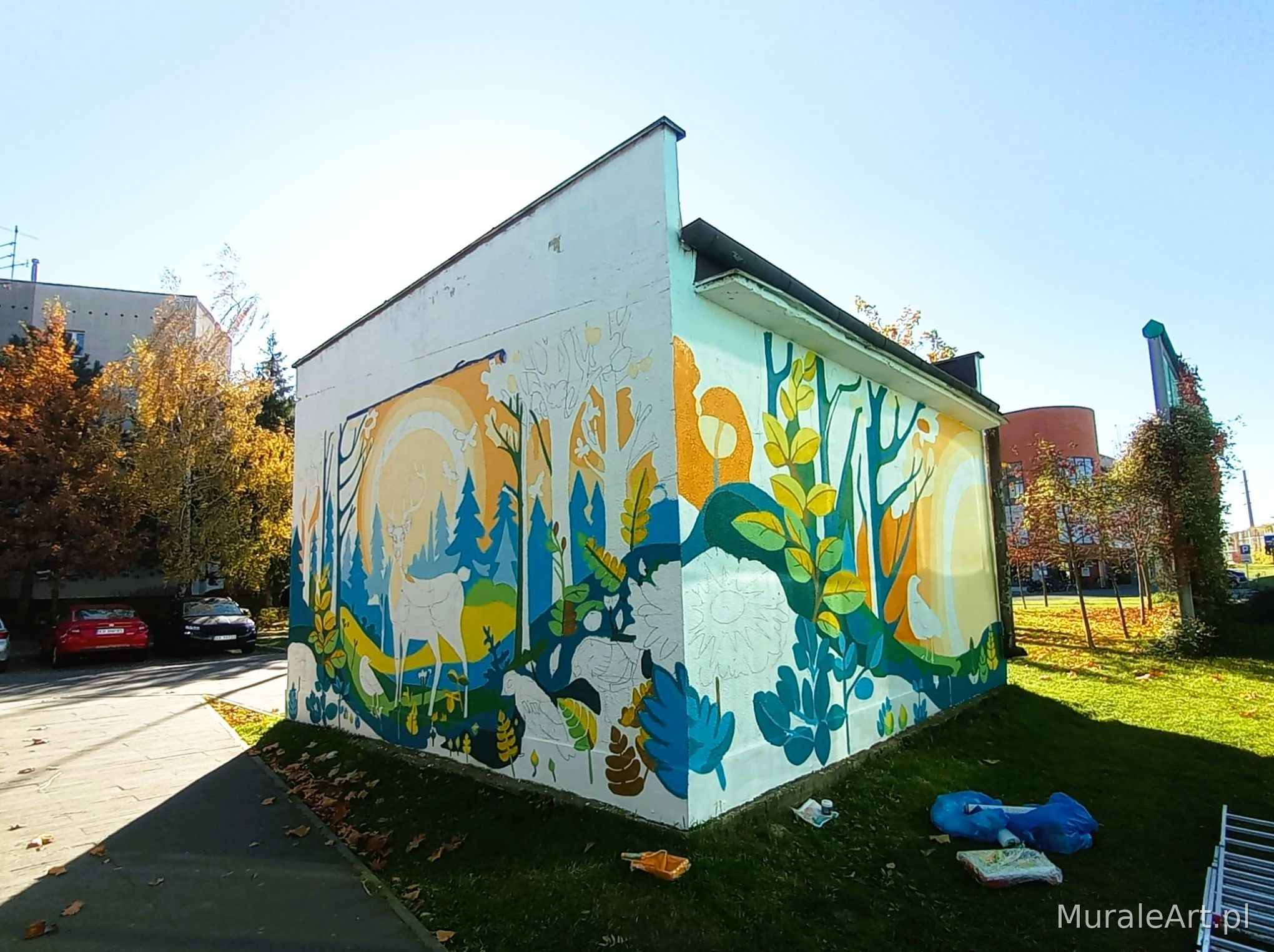 Mural Na skraju lasu w Krakowie - zdjęcie 2