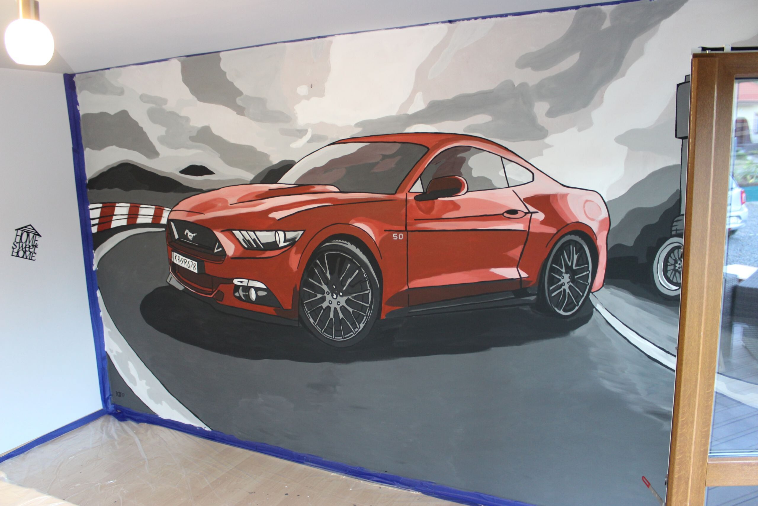 Mural do przestrzeni firmowej - zdjęcie ściany