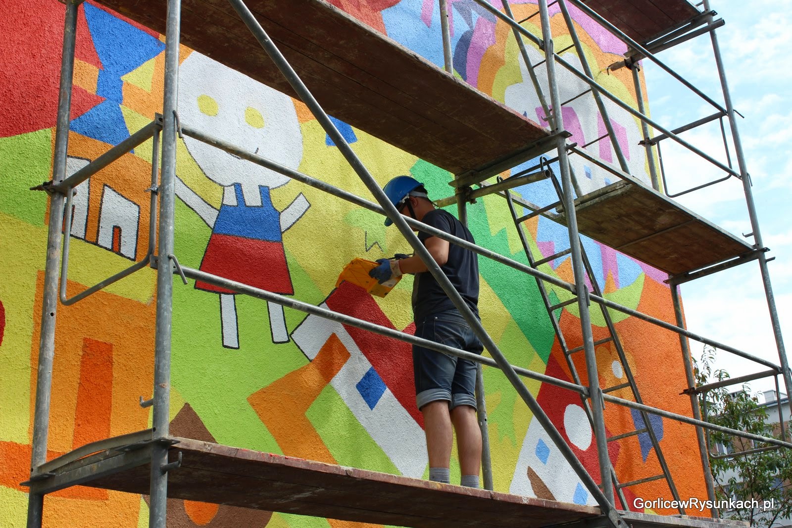 Mural na zamówienie wykonany przez Krystiana Dziewanowskiego - artystyczne malowanie ściany