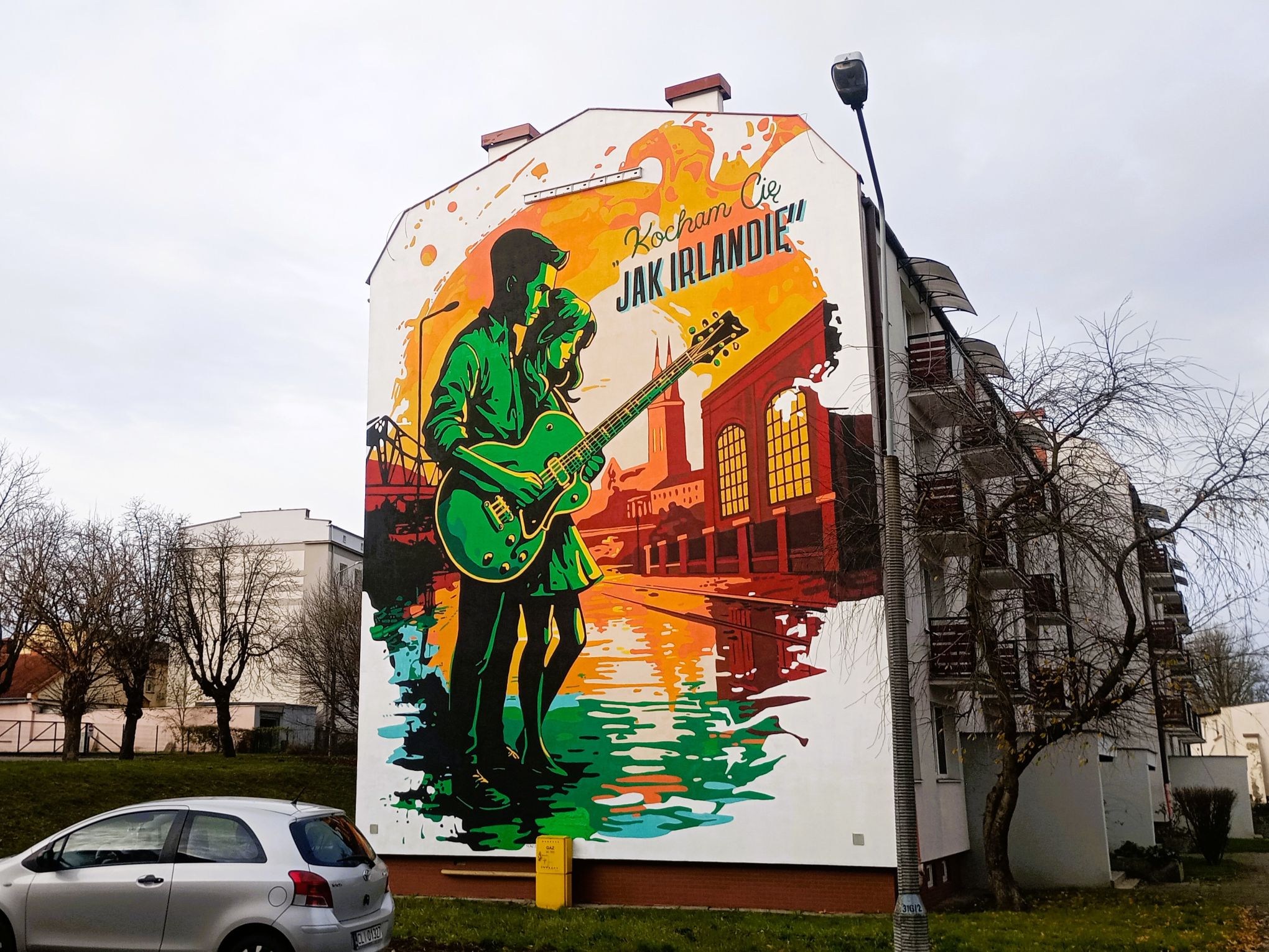 Mural we Włocławku – Kocham Cię jak Irlandię