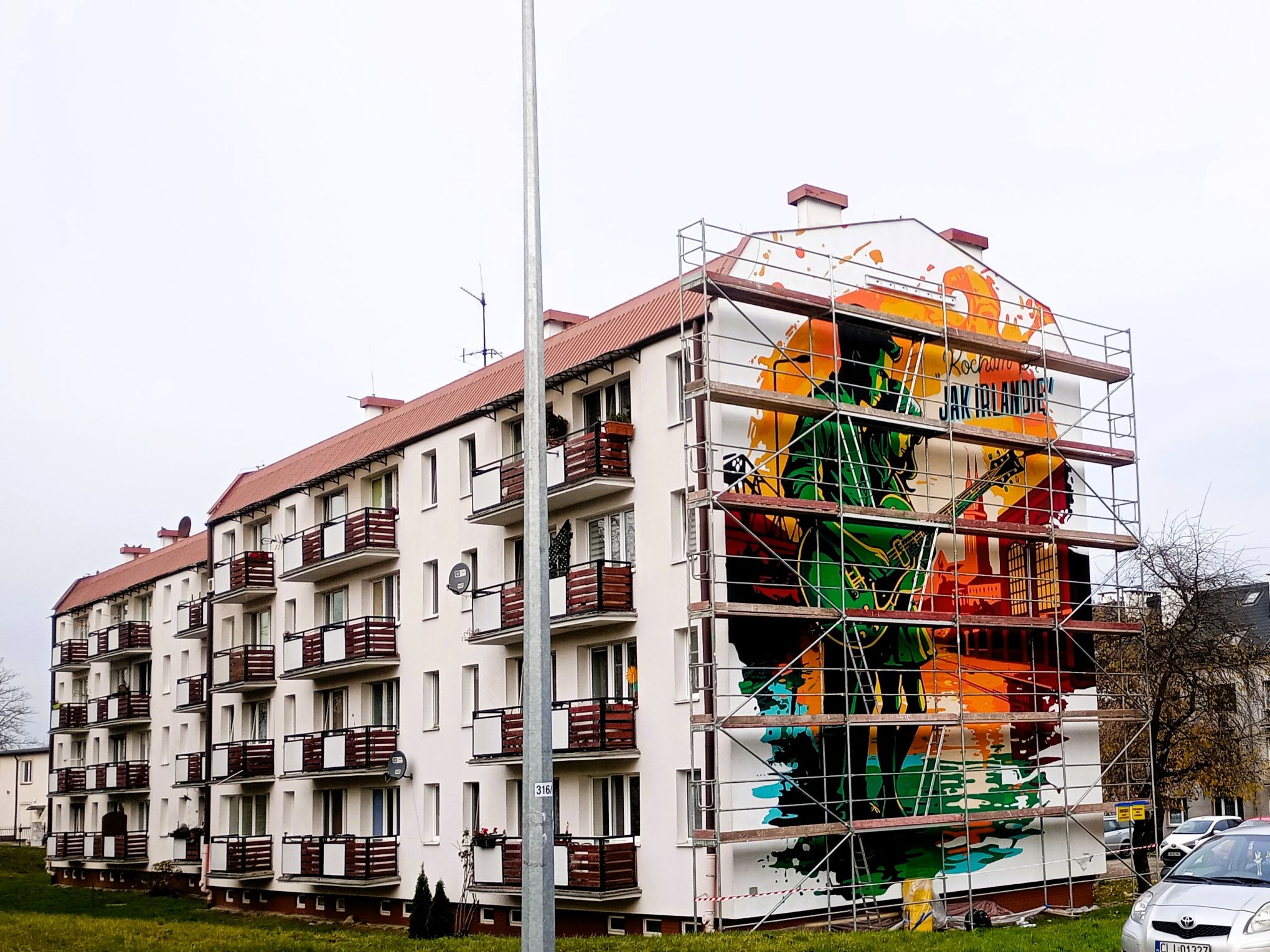 Mural Kocham Cię jak Irlandię we Włocławku - zdjęcie 5